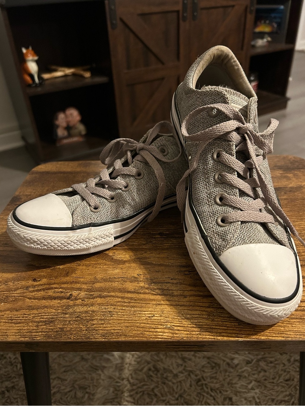 Women’s Heather-Grey Converse Sneaker Sz 8